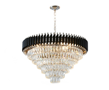  GL412C32CH - Chandelier Black and Chrome